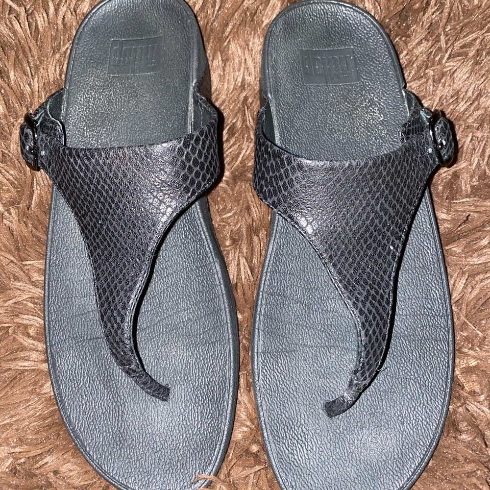 ♟ Black lulu wedge FitFlop sandals ♟